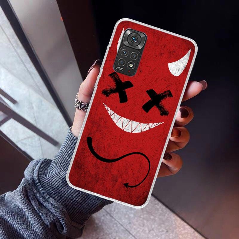 Devil Bad Boy Anime Phone Case For Xiaomi Redmi Note 10 11 12 13 14 15 Pro Plus 11S 12S 14S 11T 11E 10S Soft TPU Back Cover Redm