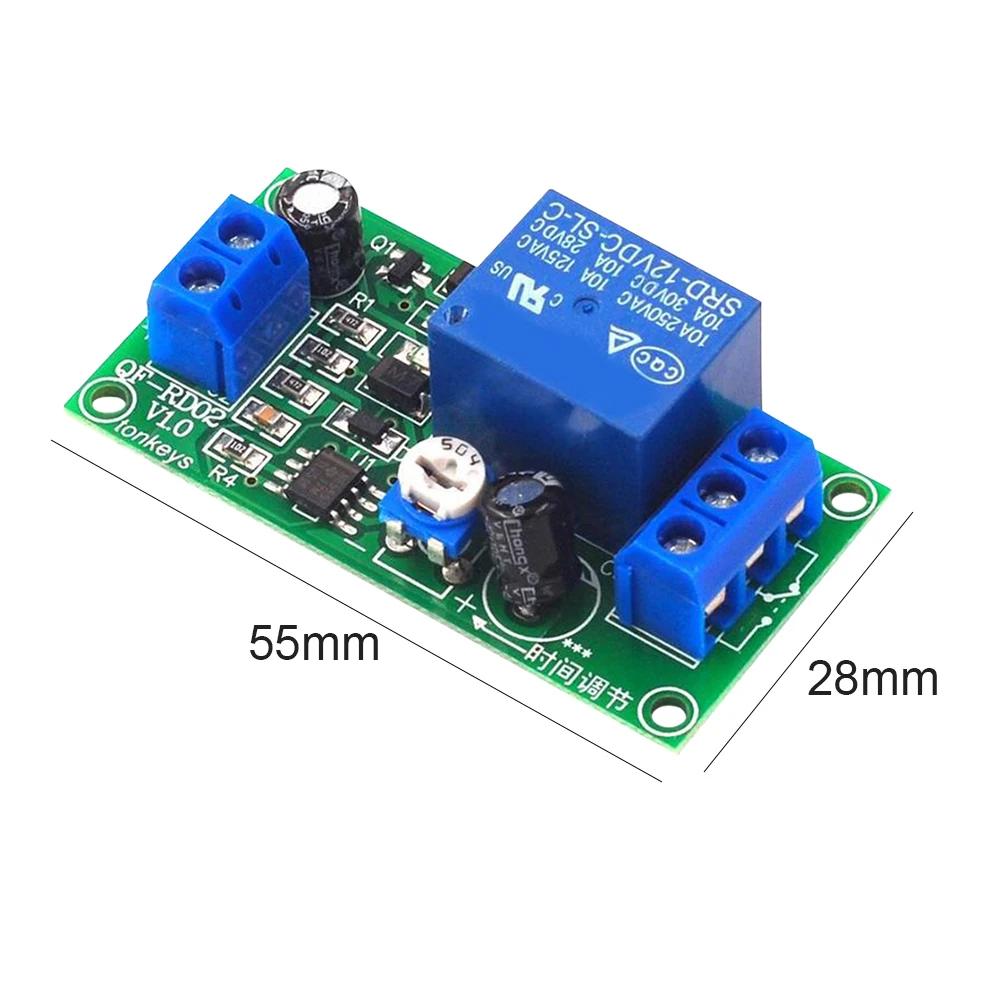 Time Delay Relay Module Timer Relay Timer Switch Board 12V DC 0-60s Adjustable Switch Board Timing Turn Off Board NE555
