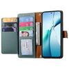For Xiaomi 15T Case RFID Blocking Zipper Pocket Leather Wallet Phone Cover with Strap