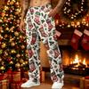 Men's Loose Fit Sweatpants with Pockets Casual Athletic Printed Pants Christmas Graphic