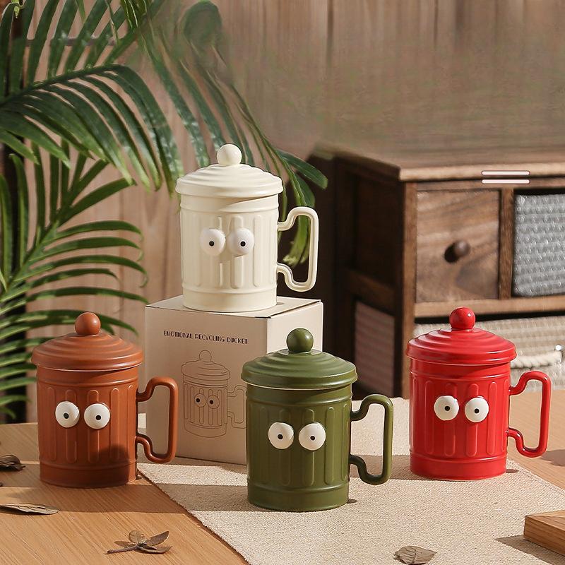 Funny Mug with Lid Birthday Gift Cup Souvenir Office Ceramic Cup Home High Value Man