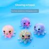 Octopus Squeeze Toy Luminous Soft Squeeze Stress Relief Fidget Toy Cute Cartoon Bead Filled For Kids Adults Party Gift