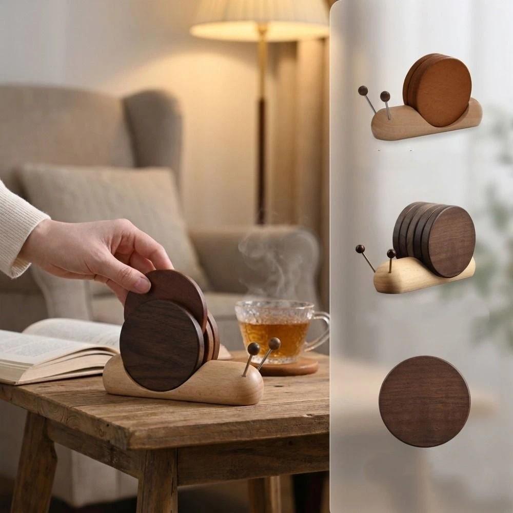 Magnetic Attachment Snail Heat Insulation Pad Heat Resistant Snail Bowl Pad Home Decoration