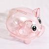 Piggy Bank, Plastic Money Bank, Transparent Money Jar, Coin Bank for Girls and Boys, Gifts for Birthday, Easter, Christmas, Baby Shower
