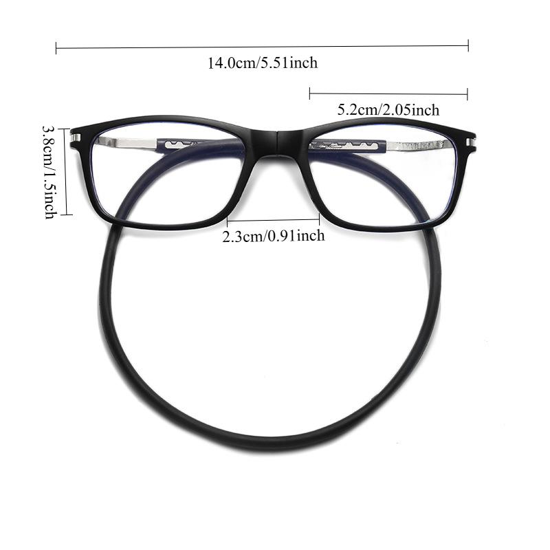 Tragbare magnetische Lesebrille für Herren Lesebrille mit Magnet zum Umhängen um den Hals Anti-Verlust Altersweitsichtigkeitsbrille Damen