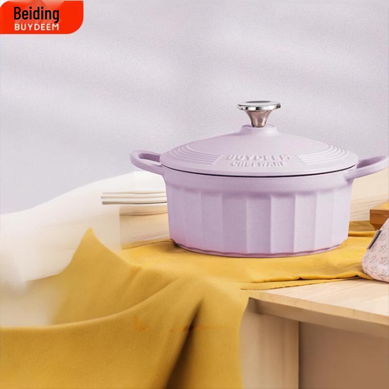 Buydeem Enamel Cast Iron Pot