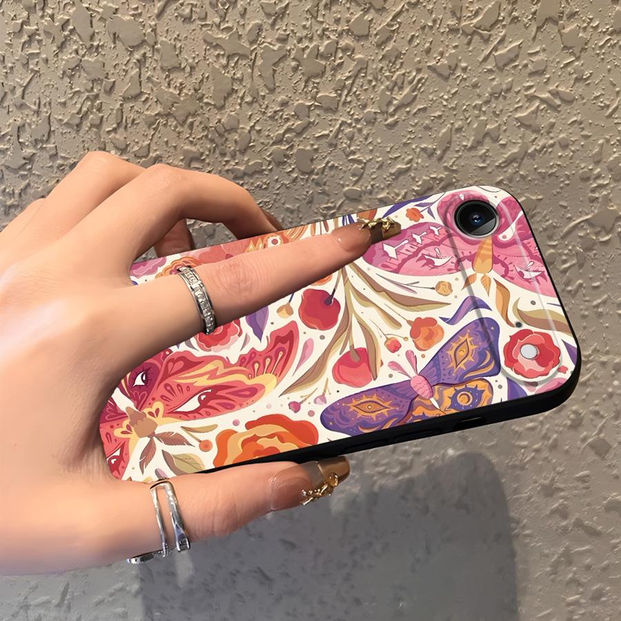 Case for Apple iPhone 17 Pro Max Air 12 15 Pro 7 8 XR XS MAX 13 14 16 11 Funda Phone Cover Cartoon Flower Butterfly