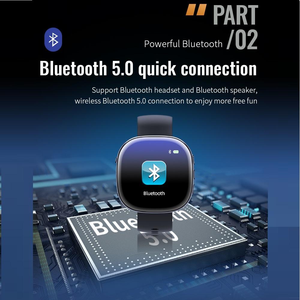 NOU Bluetooth 5.0 MP4 cu înregistrare cu o singură tastă Ieșire dictafon Înregistrare voce E-book Mp3 Music Player 8GB/16GB/32GB player video MP4