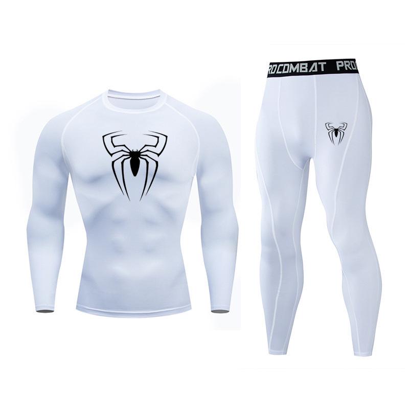 

Men s Quick-Dry Gym Set: Tight Long Sleeve & Pants for Training & Basketball L
