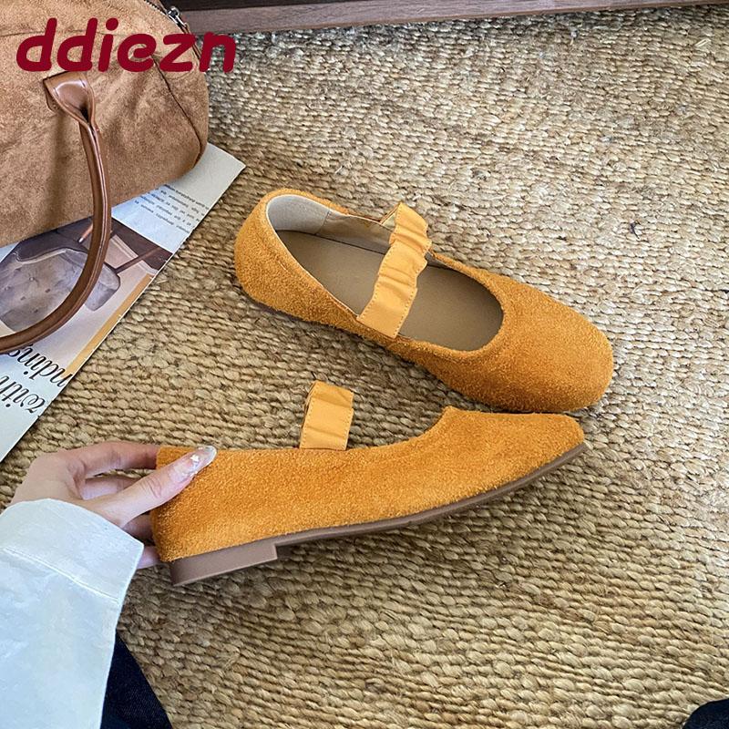 Fashion Fashion Round Toe Women Flats Mary Janes Slip On Shoes Casual Luxury Female Shallow Footwear Soft Ladies Flats With Shoes New