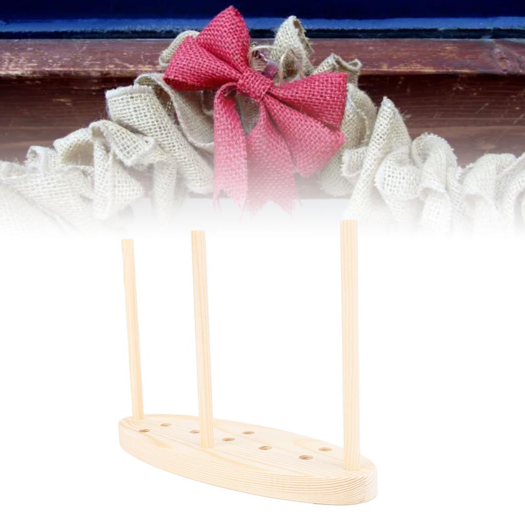 Ribbon Bow Maker DIY Effortless Use Ribbon Wreath Wooden Bow Maker Craft Tool for Festival Gifting P