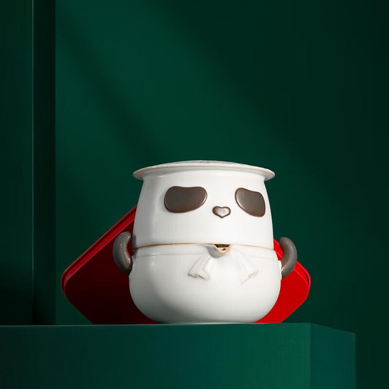 Edenus Panda Hero Ceramic Travel Tea Set