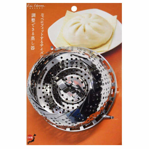 Kai Brand KAI Steamer Kai House Select Stainless Steel Free Size 1824cm Made in Japan DH7149