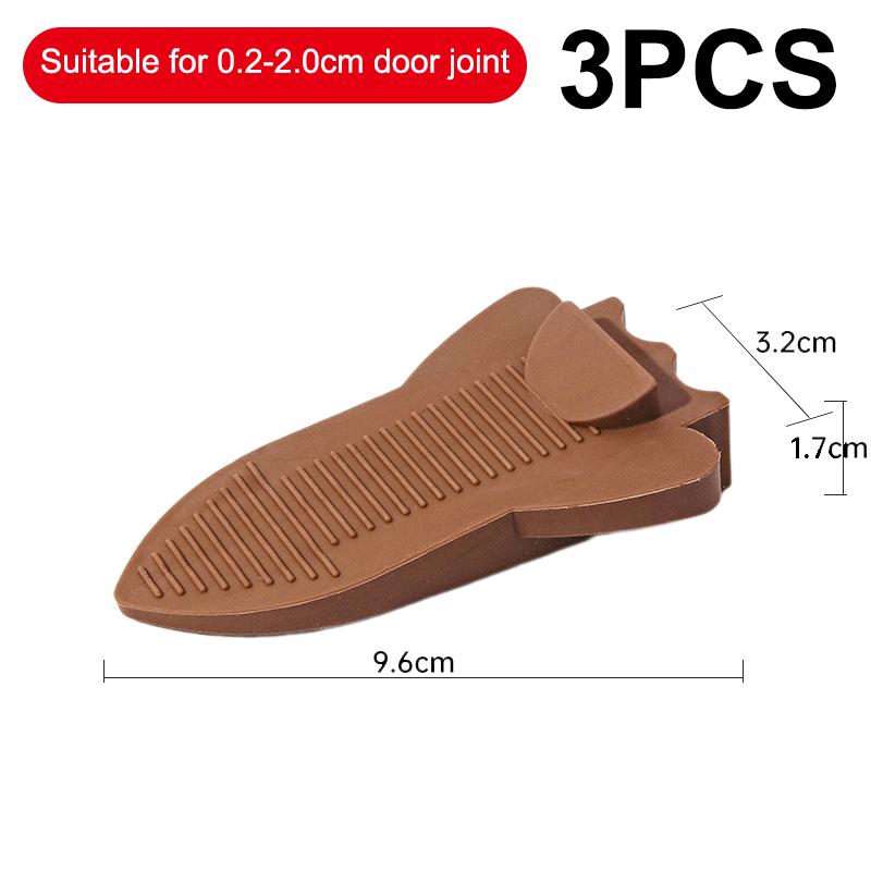 1/2/3Pcs TPR Rubber Wedge Door Guards Safety Protection Seams Anti Pinch Hand Door Guards Baby Safety Protectors Home Office