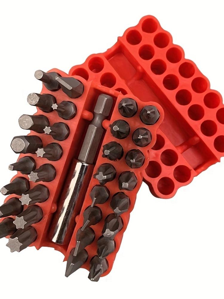 33Pcs Solid Screwdriver Bit Set Smooth High Hardness Electric Bit Set Rechargeable Drill Bits Special Shaped Screwdriver Bits