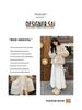 Women's White Lace High-Waist A-Line Long Skirt - Fluffy, Plush, Perfect for Spring & Autumn