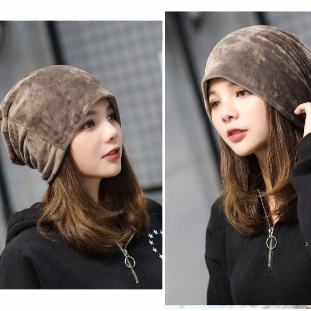 Slouchy Beanie Hat Warm Earmuffs Bicycle Hat Winter Running Beanie  for Men Women