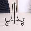 Black Sliver Iron Easel Display Stand Book Holder Photo Pedestal Bowl Dish Frame Picture Plate Rack Easel Crafts Bracket