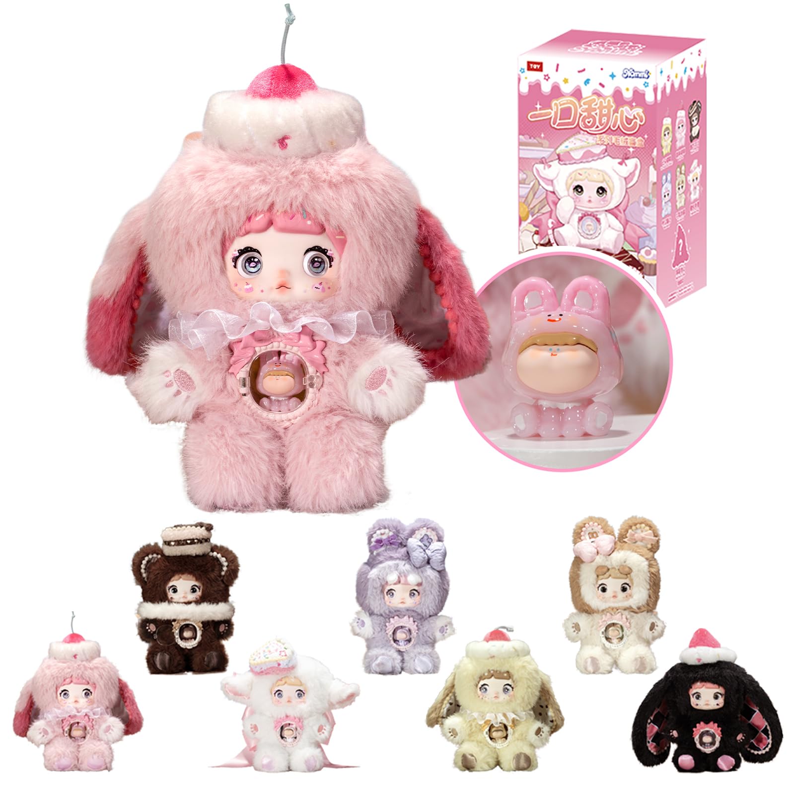 

TOP TOY x Nommi Series Plush Pendant Gachapon Blind Box Figure Plastic Model Premium Soft Vinyl Toy Birthday Gift Original Character Christmas Gift