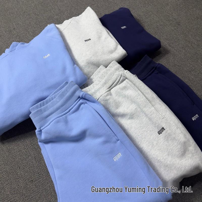 Modny Unisex Zestaw Bluza i Spodnie 2025 z Haftem 6PM na Piersi