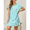 2025 Spring/Summer Women's Casual Print Round Neck Sleep Dress