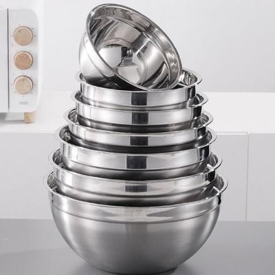 Prepping Mixing Bowls with Lids Stainless Steel Egg Whisking Pan Salad Bowl Set  Cooking Baking