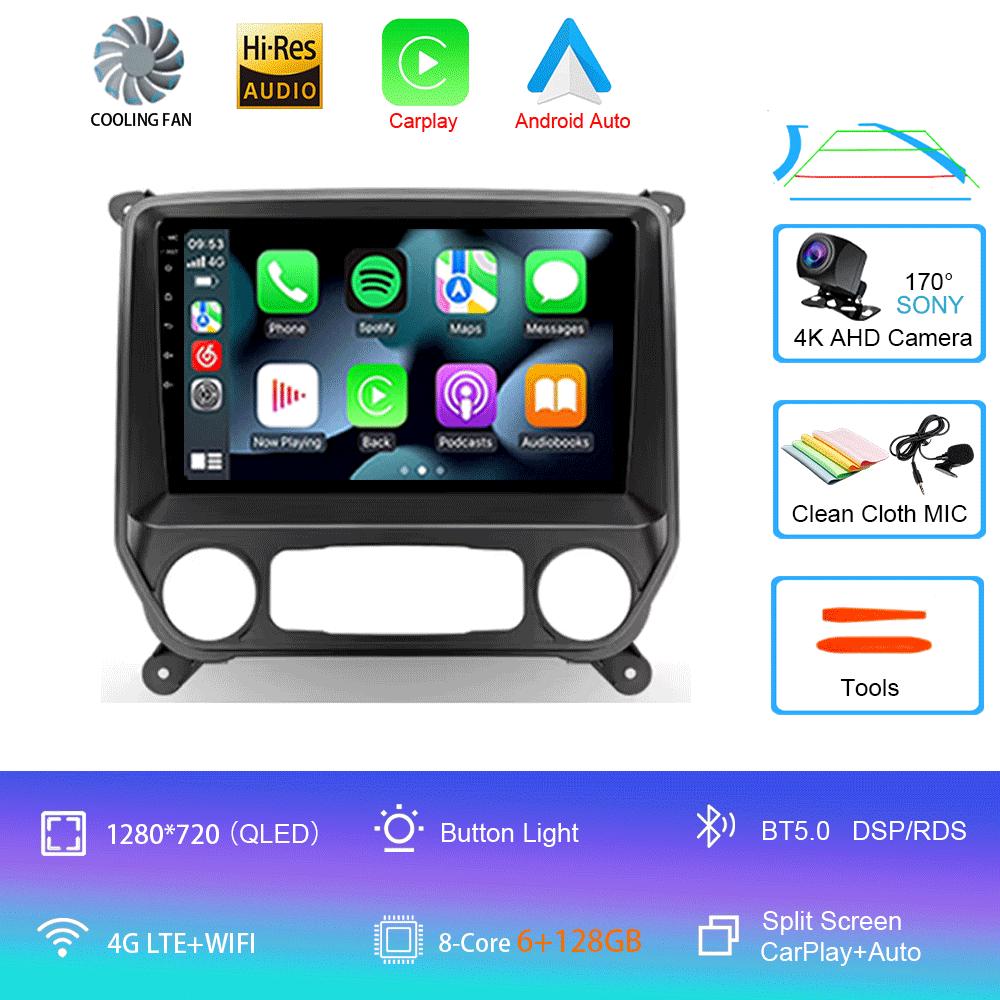 For Chevrolet Silverado 3 GMTK2 2014 2015 2016 2017 2018 Car Radio Android 14 Carplay Auto Multimedia Autoradio Stereo Head Unit