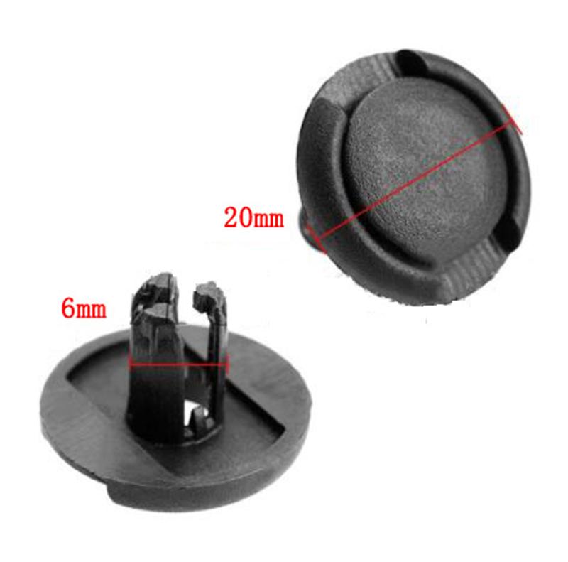 50Pcs Under Engine Splash Guard Rivet Fastener Clips