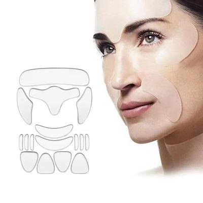16Pcs Face Eye Patches Wrinkle Removal Face Lifting Beauty Tools Reusable Silicone Anti-wrinkle Face Forehead Cheek Chin Sticker