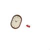 Elegant Silent Wall Clock And Chinese Year Paper Fan Decorations for Home Office Bedroom Kitchen