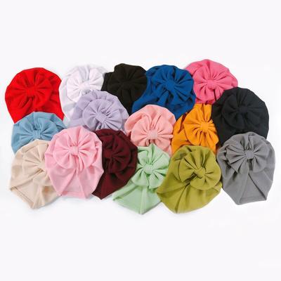 Bowknots Baby Hut Weichen Turban Solide Big Bow mädchen Motorhaube kappe Für Neugeborene