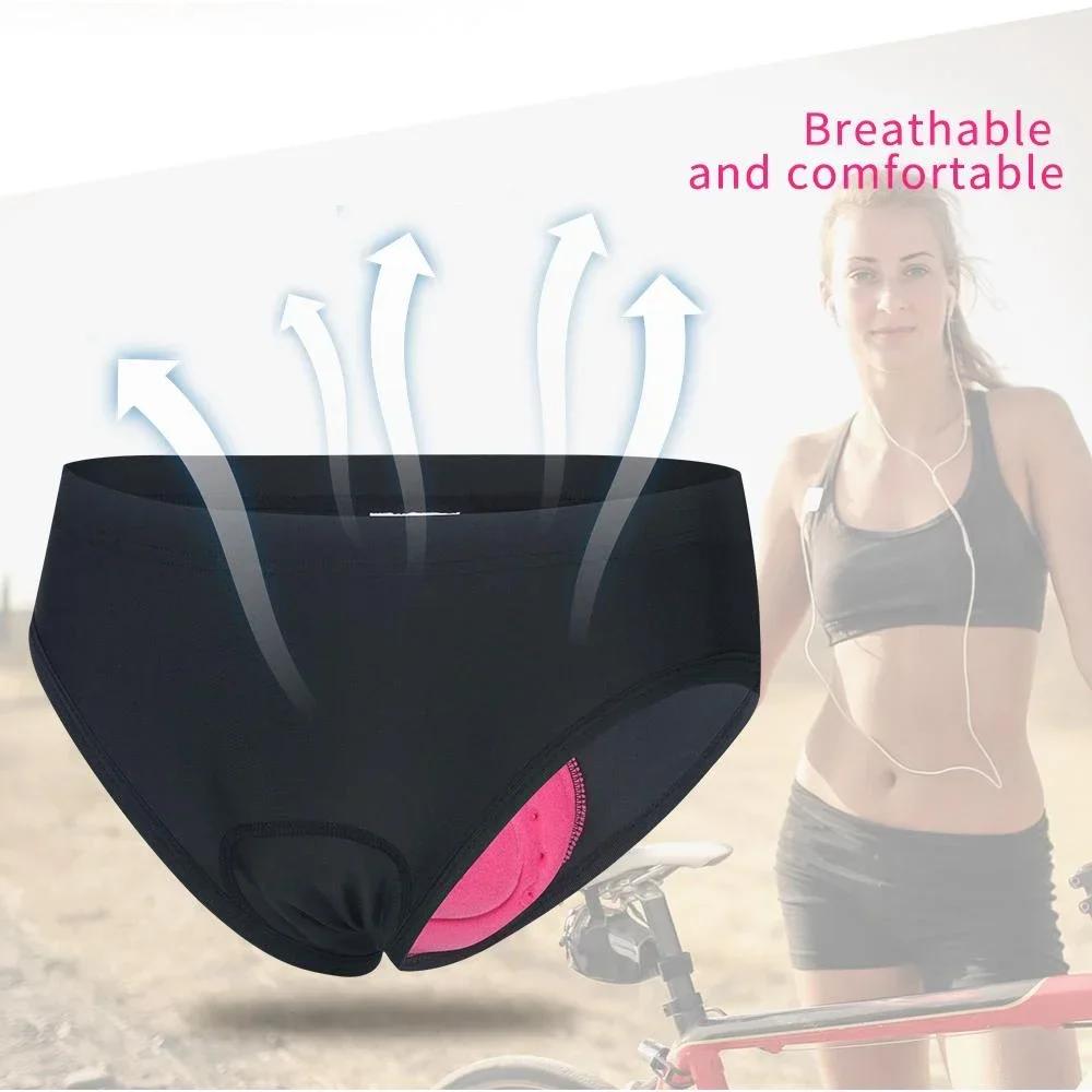 1 Stuk Dames 3D Gewatteerd Fiets Ondergoed Fietsbroek Ademend Absorberend Rijbroek Voor Dames