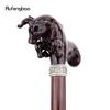Brown Cow Bullfight Wooden Fashion Walking Stick Decorative Cospaly Cane Halloween Wood Mace Crutch  Wand Crosier 92cm