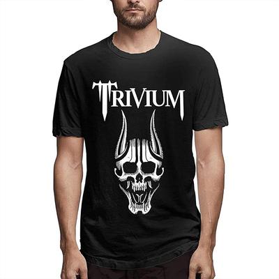 Trivium Men Fashion Short Sleeved Cotton Short Sleeved T Shirt