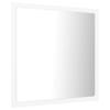 LED Bathroom Mirror White 40 x 8.5 x 37 cm Acrylic