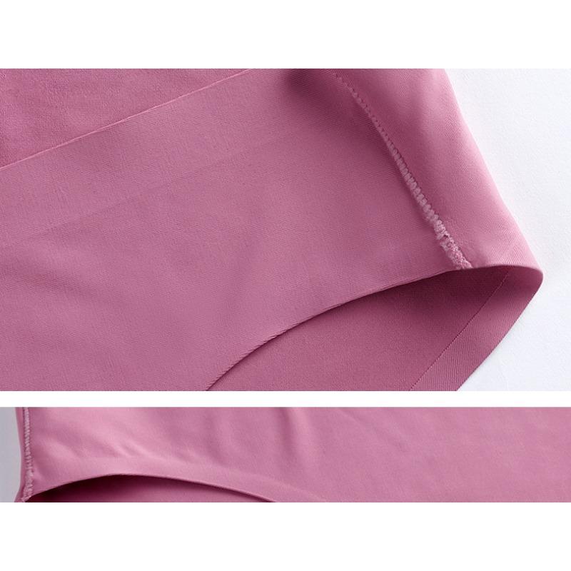 Seamless Panties Quick Drying Simple Girls Underwear Ice Silk Breathable Hip Lift Pants Plus Size Women's Low-rise Briefs
