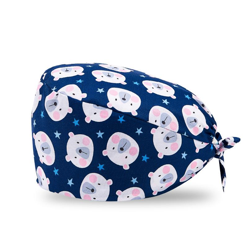 200 Kinds Adjustable Medical America National Pattern Cartoon Pet Hospital Heart Surgical Doctor Cap Surgeon Hat