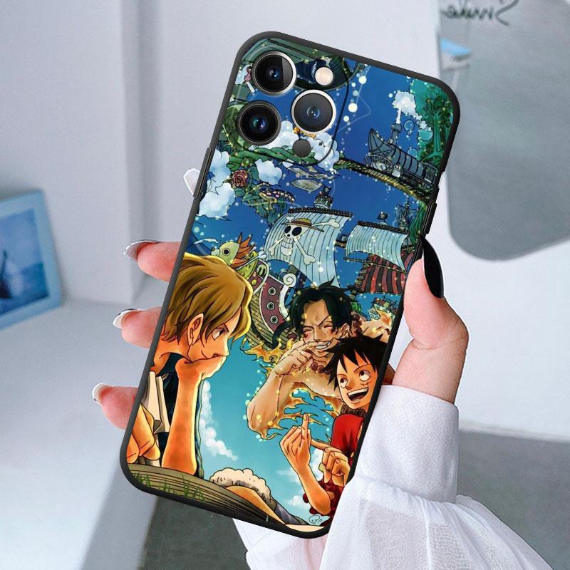 1 Pieces Anime Case for Apple iPhone XS X 8 14 Plus XR 12 Mini 7 SE 13 Pro Max 6s 11 14 Pro Max 13pro Ones Luxury Silicone Cover