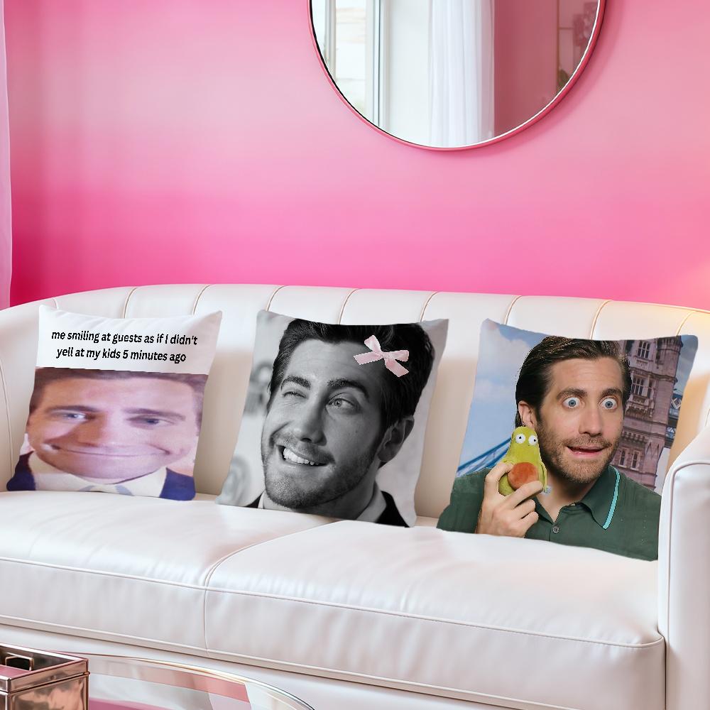 Meme Funny Fanart Jake G-Gyllenhaal Cushion Cover Soft Comfort Pillowcase Sofa Nap Living Room Party Home Pet Decor Pillowcover