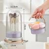 Makeup Brush Cleaning Mat and Easy To Dry with Upside Down, 3 In 1 Makeup Brush Holder Cosmetic Facial Brush