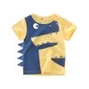 27kids Korean Dinosaur T-Shirt for Boys - Summer Short-Sleeve Children's Clothing