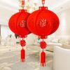 Chinese New Year Lantern Spring Festival Non-woven Fabric Hanging Chinese Lantern Festive Party DIY Home Decoration Red Lantern