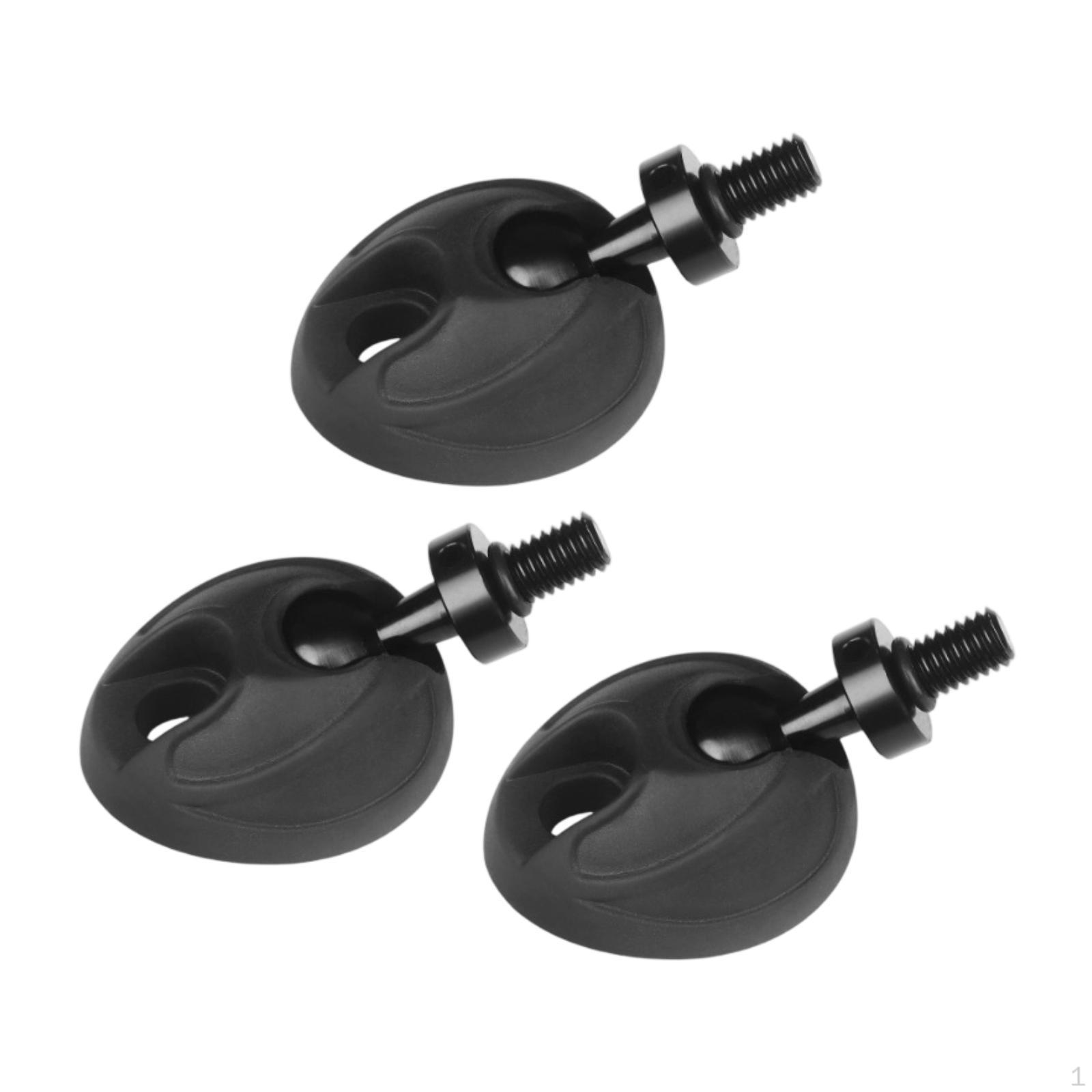 

Rubber Tripod Foot Pad, Support Feet Supplies, Compact Anti-Slip Parts, 3/8" Thread 3 Pieces