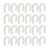 24Pcs DIY Wood Slices Horseshoe Shape Unfinished Cutouts Pendant HandMade Craft Decoration
