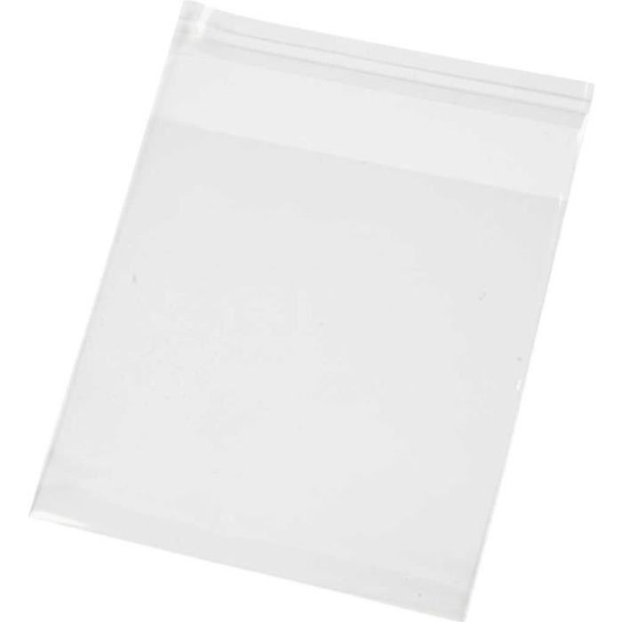 Clear Flat Self-Adhesive Bags - 11 X 11.3 Cm - 200 Pcs