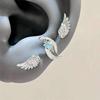 2/3Pcs Shiny Angle Wing Earrings Stackable Y2K Heart Ear Studs Ear Piercing Jewelry Gifts For Women Girls Punk Gothic Earings