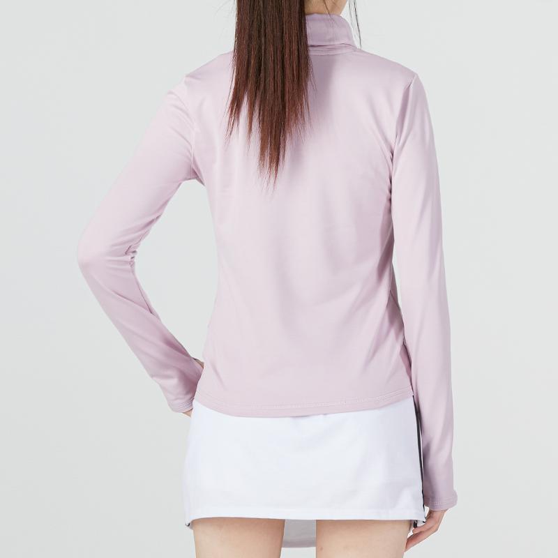 Under Armour T-shirt Sport Décontracté Couleur Unie Col Haut Femme Tops Rose 1373965-694