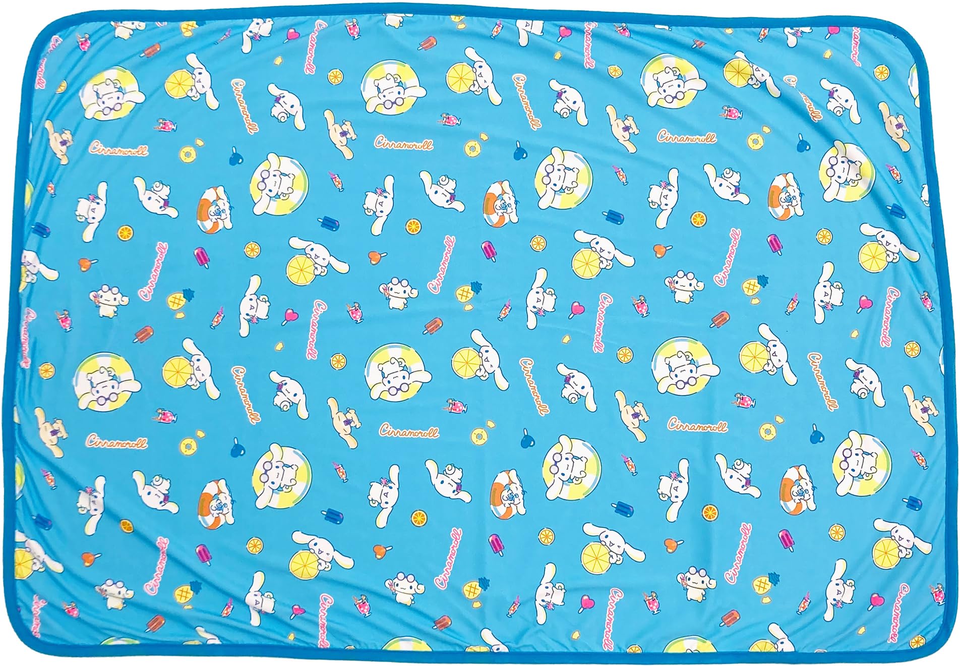 

MORIPiLO Sanrio Летнее полотенце-одеяло Прохладное Милое Охлаждающее 70x100см Синее Персонаж SANRIO Cinnamoroll Makura no Morishita (Плед Cinnamoroll)
