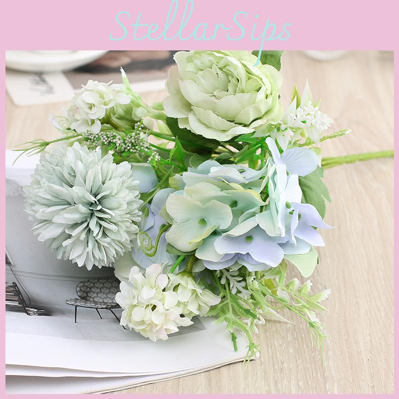 And Peony Hydrangea Artificial Flower For Home Wedding And Photo Studio Use
