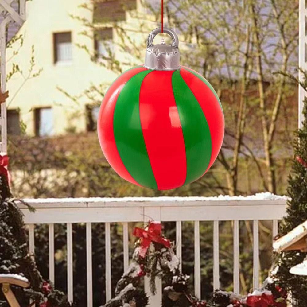 Giant Inflatable Christmas Ball Hanging Ornaments Christmas Balloons Party Supplies
